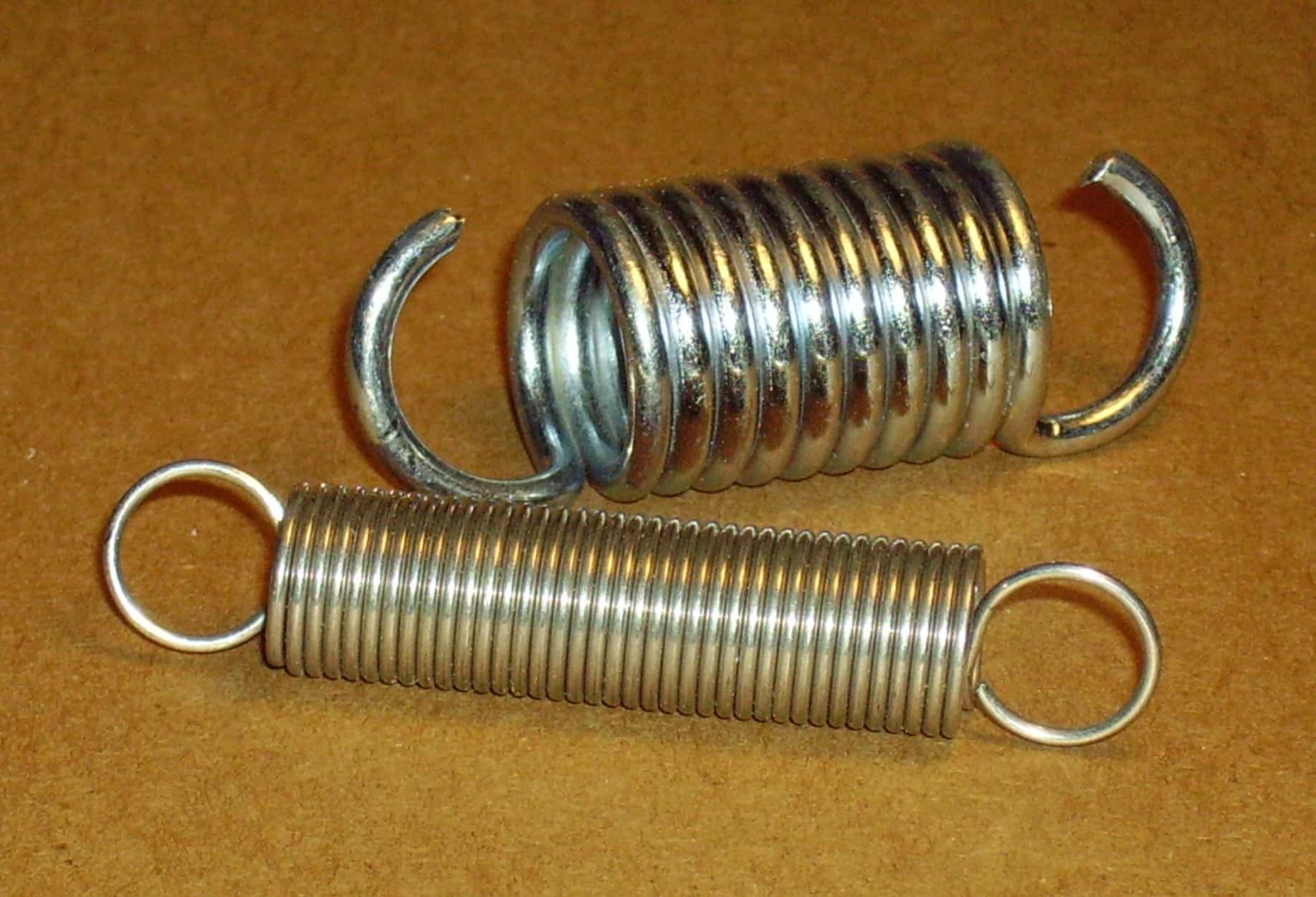 Two springs on a table