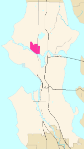 Seattle Map of Freemont, WA