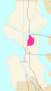 Map of Capitol Hill location in Seattle, WA. Call Sevan Locks and Doors for help with Commercial Locksmith Capitol Hill, WA